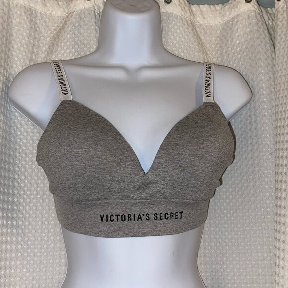 Victoria’s Secret Logo Strap Bralette 💕 Size S/P (B75) - Picture 1 of 8